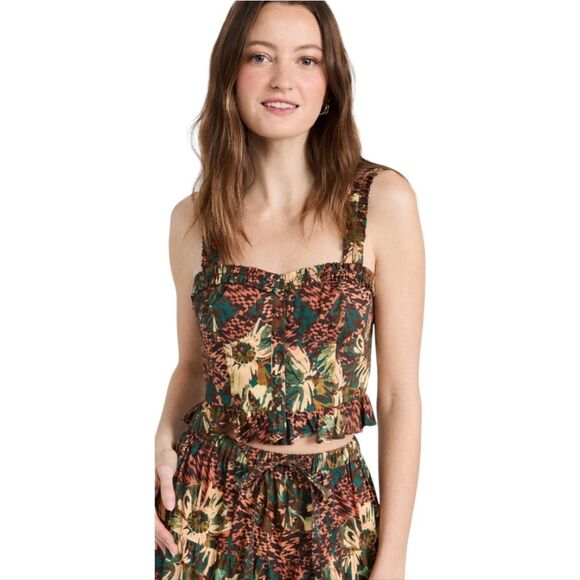 Ulla Johnson NWT Alexandra Crop Top in‎ Prism MSRP $270 Women's size 12 - Picture 2 of 13